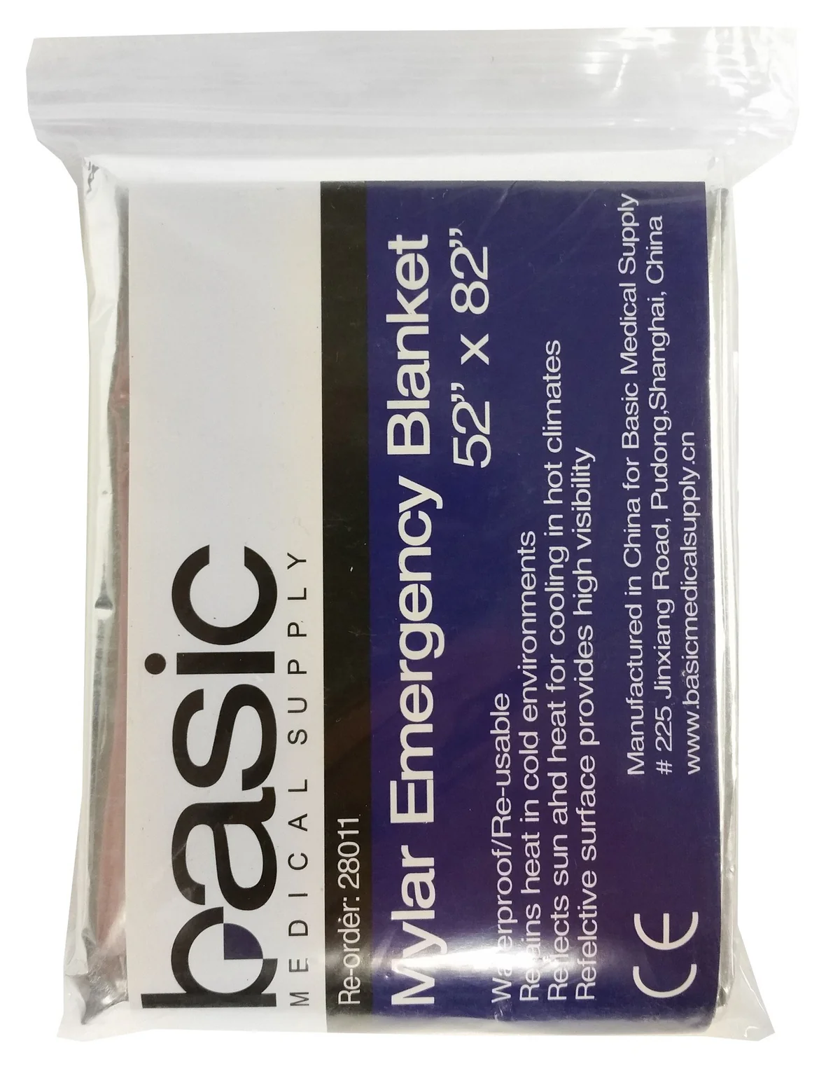 Mylar Emergency Space Blanket 52 inch by 82 inch – Bulk Pack from MM Medical Supply